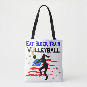 LIVING MY VOLLEYBALL DREAM DESIGN TOTE BAG