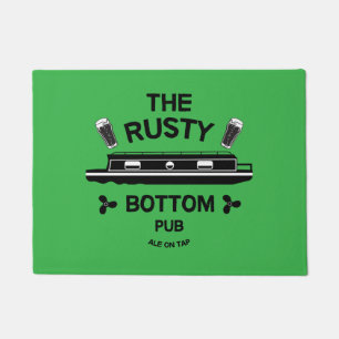 Living On A narrowboat British Canals Doormat