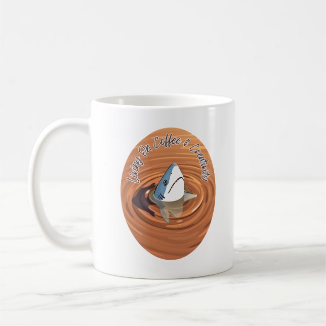Living On Coffee & Creativty Mug (Left)