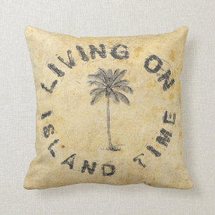 LIVING ON ISLAND TIME CUSHION