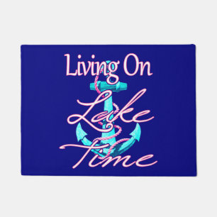 Living On Lake Time Doormat