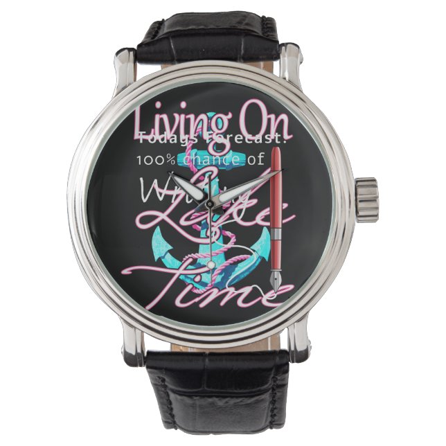 Living On Lake Time Watch (Front)