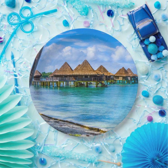 Living on the water paper plate (Party)