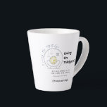 Living On ThEdge, LLC Logo Latte Mug<br><div class="desc">This ceramic mug features the Living On ThEdge,  LLC logo and QR code,  combining modern design with everyday practicality.  Perfect for your everyday beverage at home or at the office.  A thoughtful piece inspired by intentional living and beautifully designed spaces.</div>