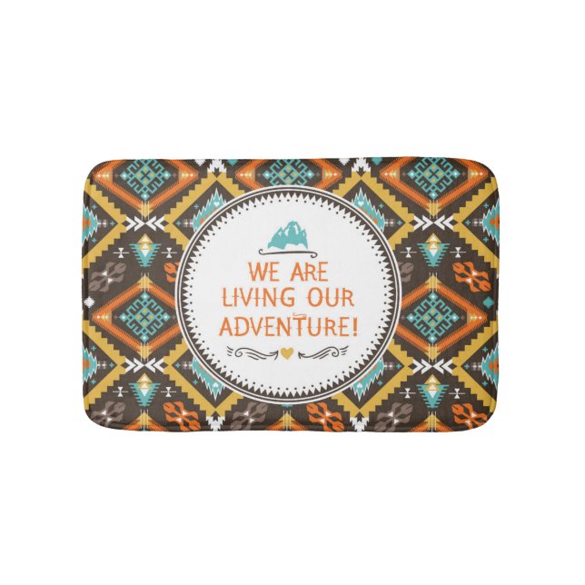 Living Our Adventure Bath Mat (Front)