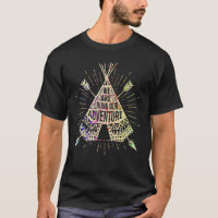 Living Our Adventure Boho Tent Paint Spatter Desig