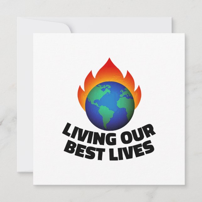Living our best lives invitation (Front)