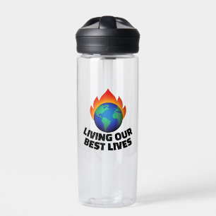 Living our best lives water bottle
