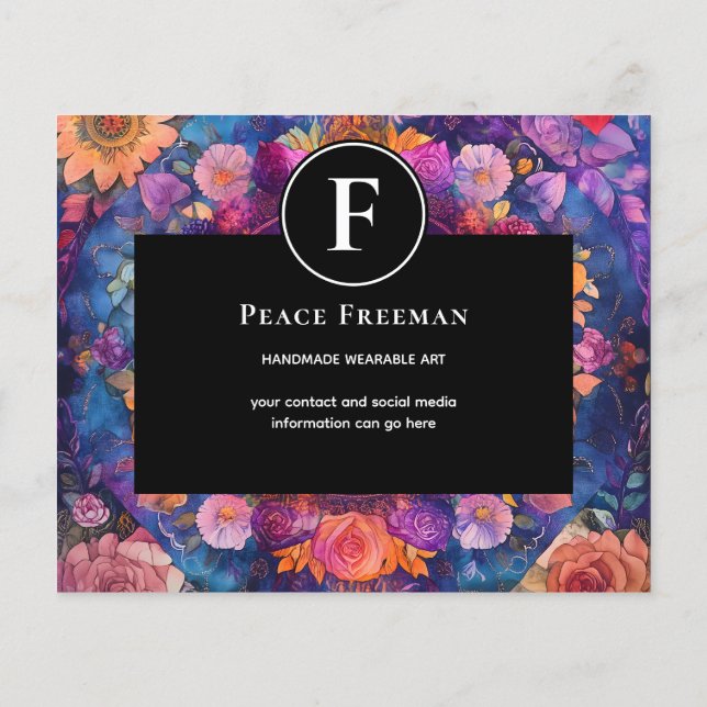 Living Petals | Floral Mandala Design Flyer (Back)