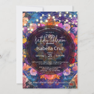 Living Petals Floral Mandala Design Invitation