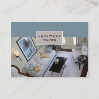 Living Room Staging / Stager Photo Business Card