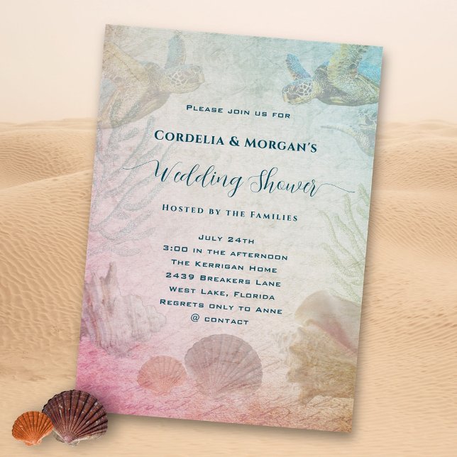 Living Seas Wedding Engagement Shower Invitation (Creator Uploaded)