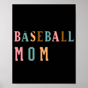 Living That Baseball Mom Life Team Name T Shirt Poster