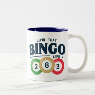 Living That Bingo Life  Two-Tone Coffee Mug