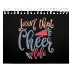 Living That Cheer Life. Cute Cheer Design Calendar