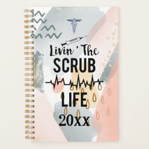 Living that Scrub Life Mid Century Modern Nurse  Planner