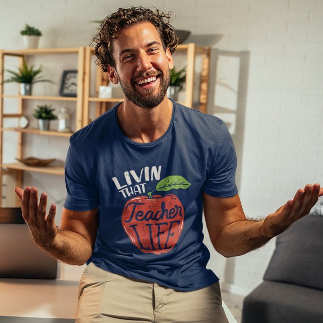 Living That Teacher Life Back to School T-Shirt (Back to School Living that Teacher Life Fun Matching T-Shirt)