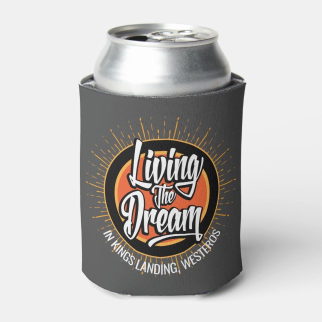 Living the Dream Can Cooler (Can Front)