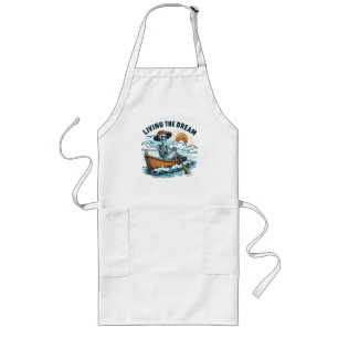 Living The Dream - Skeleton (2) Long Apron