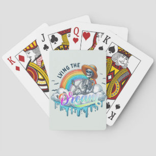 Living The Dream - Skeleton Playing Cards