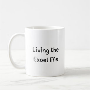 Living the Excel life Excel Two-Tone Coffee Mug