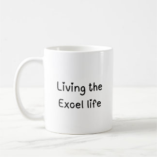 Living the Excel life Excel Two-Tone Coffee Mug