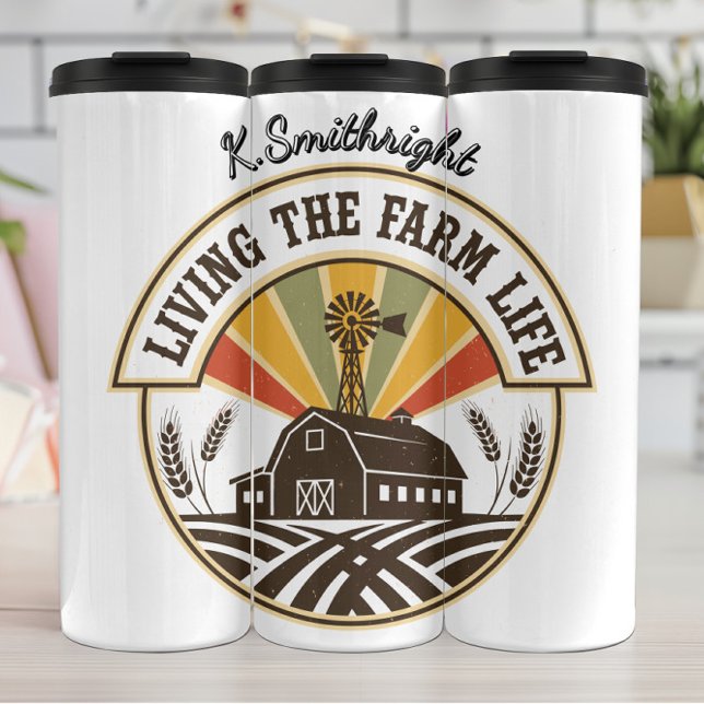 Living the Farm Life Thermal Tumbler (Creator Uploaded)