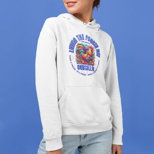 Living The Fourth Day Cursillo DeColores Rooster Hoodie