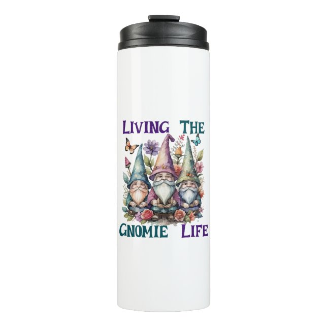 Living The Gnome Life Thermal Tumbler (Front)