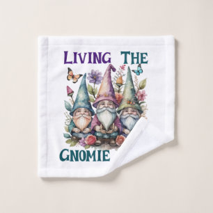 Living The Gnome Life Wash Cloth