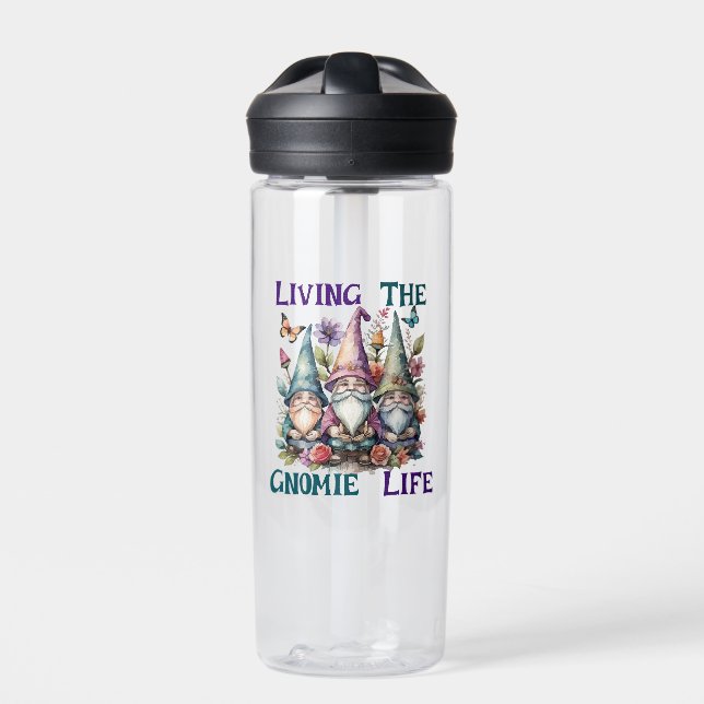 Living The Gnome Life Water Bottle (Front)