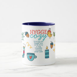 Living the Hygge Life - Cosy Folk Art Mug