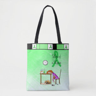 Living the Lymie Life Lyme Disease Tote Bag