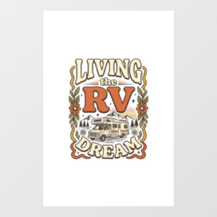 Living the RV Dream Vintage Camping Shirt Design_1