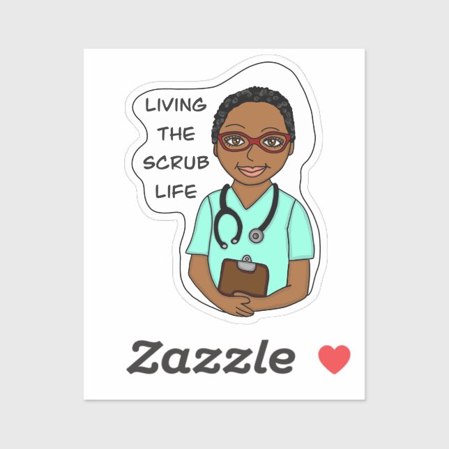 Living the Scrub Life | Nurse, Caregiver, Doctor  (Sheet)
