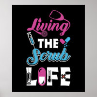 Living The Scrub Life - Stethoscope Gift
