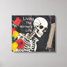 Living the Writer's Life Canvas Wall Decor