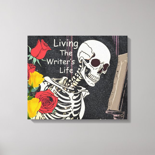 Living the Writer's Life Canvas Wall Decor (Front)