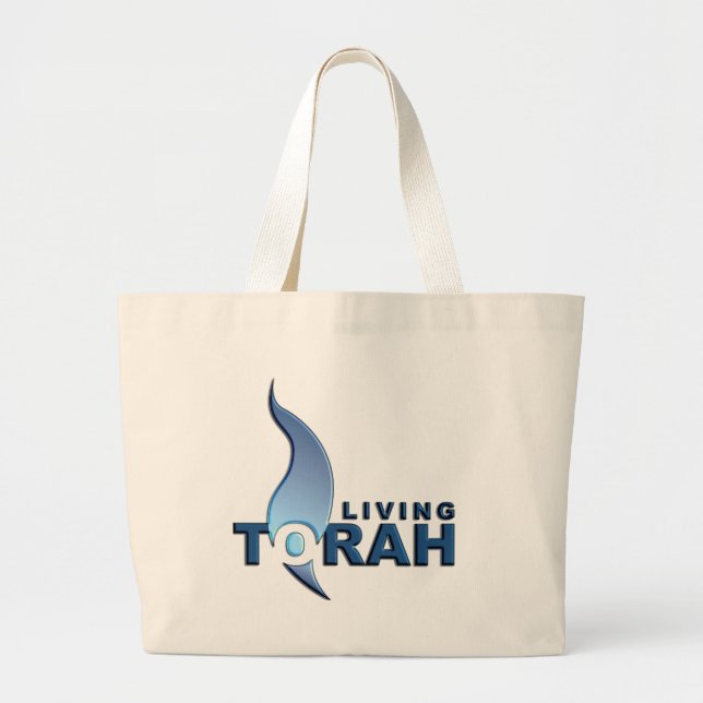 Living Torah Large Tote Bag (Front)