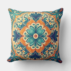 Living Tradition: Portuguese Tiles Reimagined Cushion