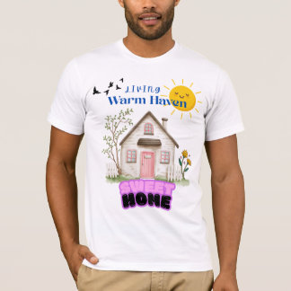 Living Warm Heaven T-Shirt – Cosy Sweet Home Vibes