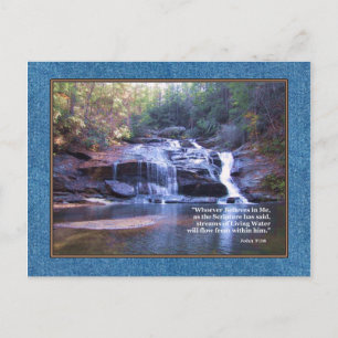Living Water John 7:38 Postcard
