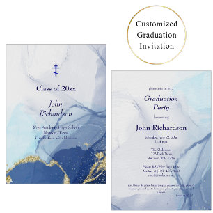 Living Waters 2025 Graduation Party Orthodox Invitation