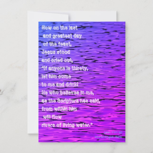 Living Waters - Holiday Card (Front)