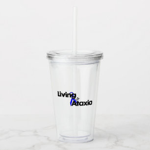 Living With Ataxia Acrylic Tumbler