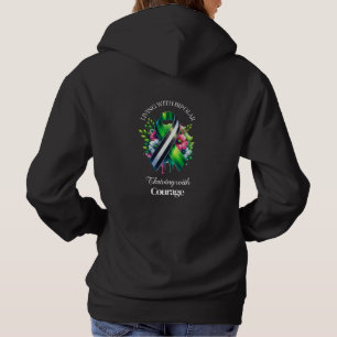 Living with Bipolar   Thriving with Courage Hoodie