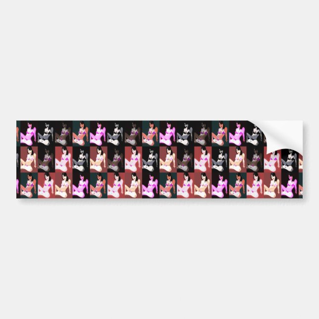 LivingDoll 7 Collage Bumper Sticker (Front)