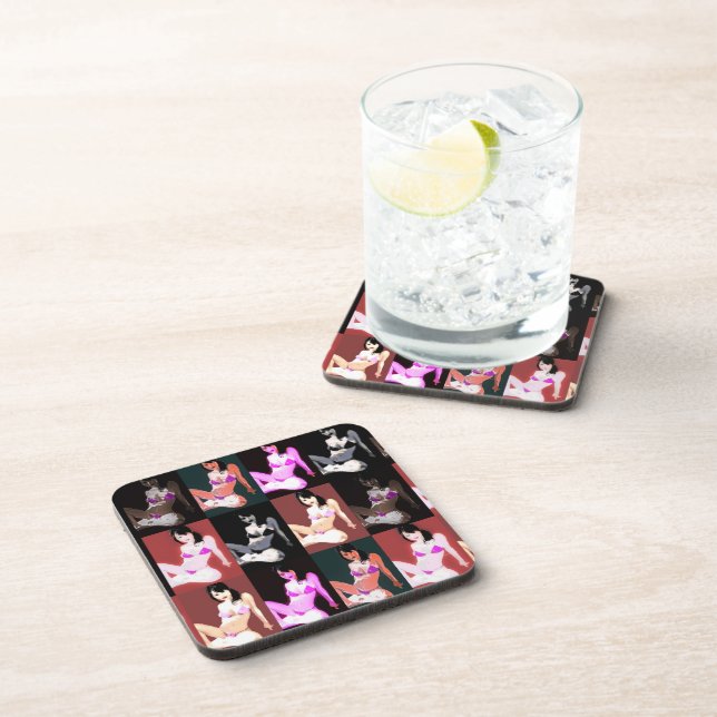 LivingDoll 7 Collage Coaster (Right Side)