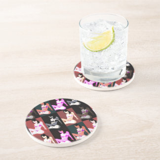 LivingDoll 7 Collage Coaster