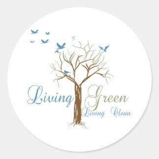 LivingGreen Classic Round Sticker